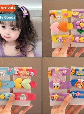 Children hair clips girls 2023 new broken hair artifacts gir