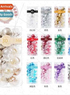New set 30 sets Christmas transparent plastic ball e decorat