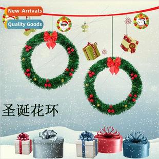 bell bow wreath door creative Christmas hanging decorations