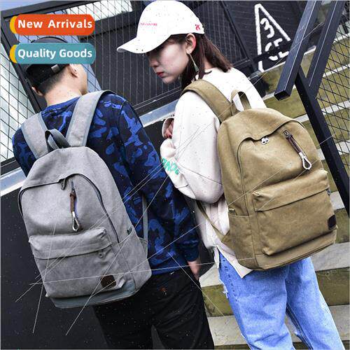 Fashion nd shoulder bag leisure canvas backpack retro travel