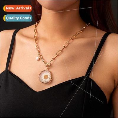 Europe new jewelry fashion lattice chain plant specimen drie