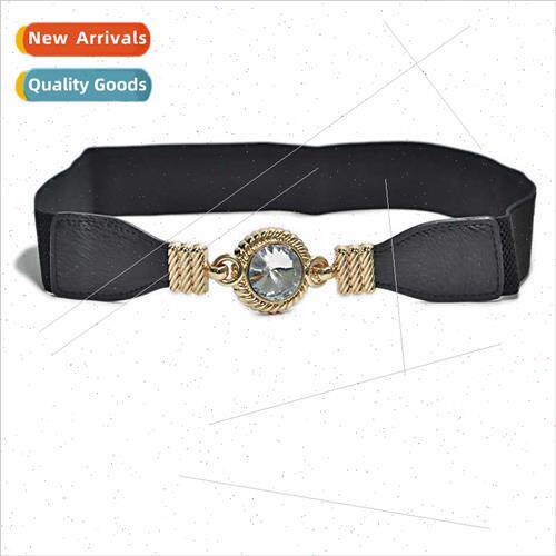 Europe new Ms. elastic elastic thin belt female sweet fashio