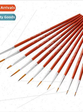 11pcs Nylon Hair No.000 Exmely Fine Outlining Pens Set wh Ca