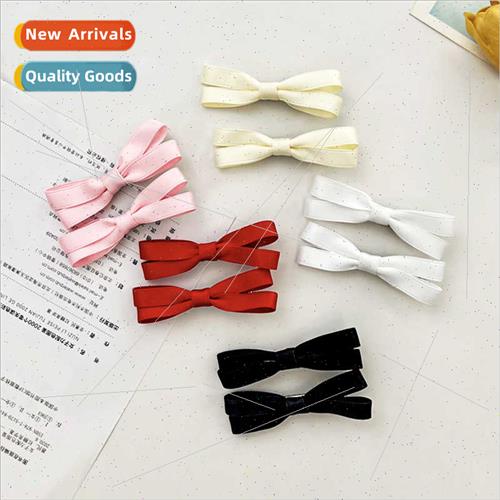 2 packs bow hair clips side bangs clip simple versatile swee