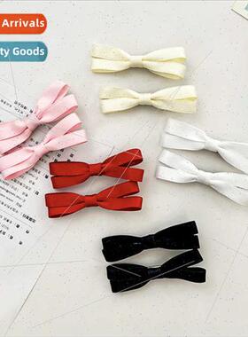 2 packs bow hair clips side bangs clip simple versatile swee
