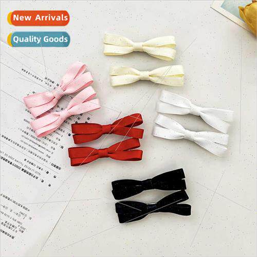 2 packs bow hair clips side bangs clip simple versatile swee