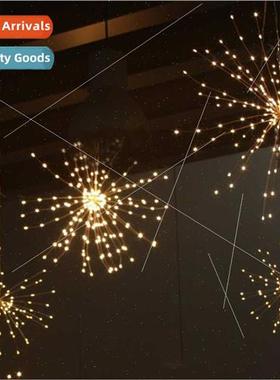 LED fireworks lights copper wire light string stars solar re