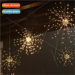 copper wire solar fireworks stars lights string LED light