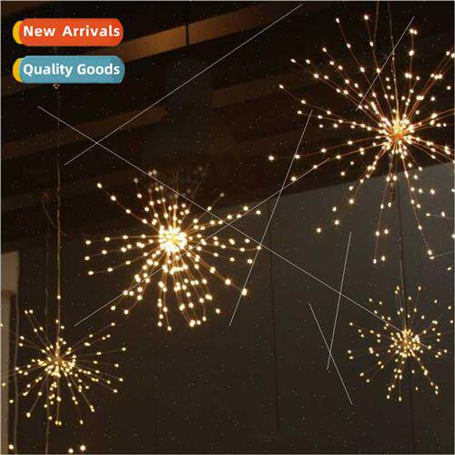 LED fireworks lights copper wire light string stars solar re