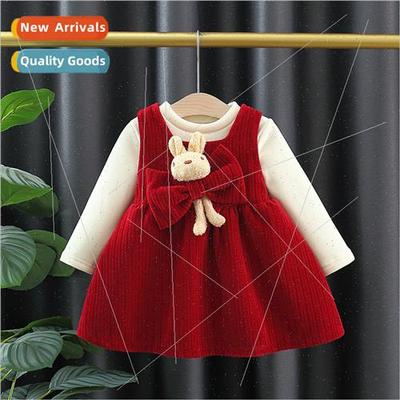 2778 girls dress winter dress 适用eign- childrens princess d