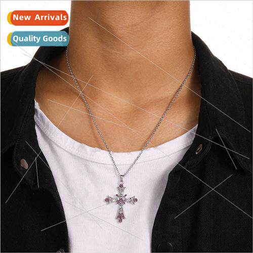 Personalized hip-hop ndy men fashion creative purple diamond