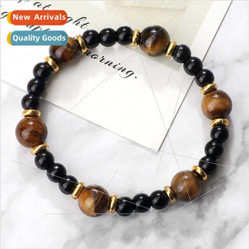 Accessories 10mm tiger eye bright wh 6mm bead strings Interv