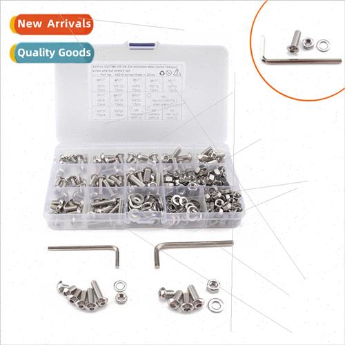 320pcs M5 6 stainless steel hexagon socket head cap screws n