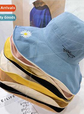 Small daisy fisherman hat spring summer Korean  fashion wh s