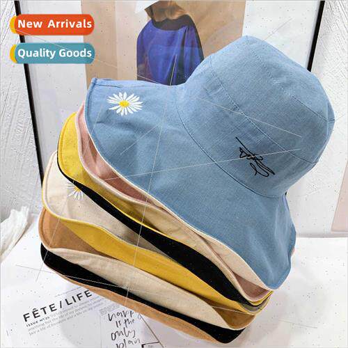 Small daisy fisherman hat spring summer Korean  fashion wh s