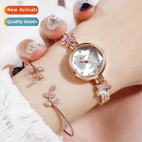 LVPAI BrDrilling Pentagram Fashion Women Watch Ladies Alloy