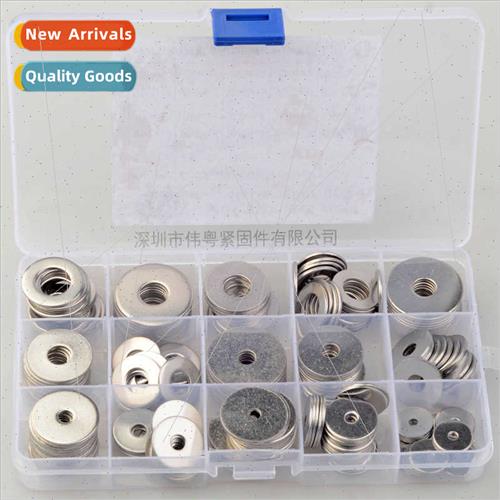 200PCS 304 Stainless Large Flat Washers M3M4M5M6M8M10M12 Com