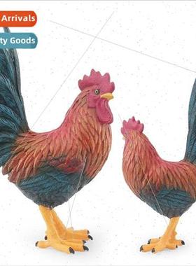 Solid farm animal model rooster domestic chicken poultry chi