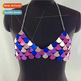 Fish Scalloped Scale Acrylic Nec MW3226 Patchwork Europevest