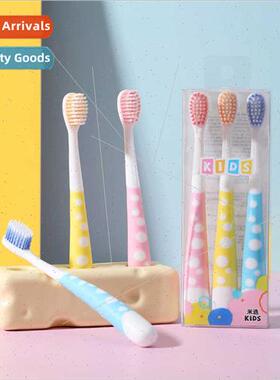 soft bristle toothbrush three pack 3-10 years old baby home