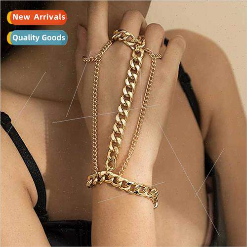 Punk Multi-Layer Cuban Chain Finger Chain Vintage Bracelet B
