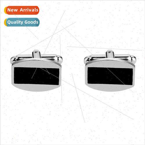 Europe Uned States new oval alloy drip oil men cufflinks fas