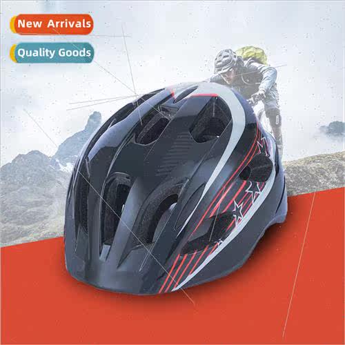 Bicycle helmet one-piece molded cycling mountain bike riding