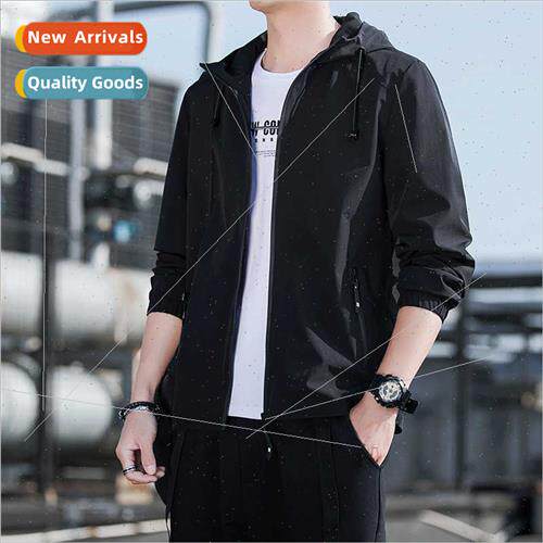 Men jackets spring fall thin coat men casual work clothes wo