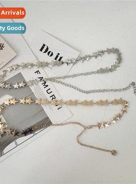 Japan sweet stars Ms. metal thin waist chain skirt decoratio
