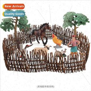 farm fence ranch DIY stable barn stray horse Creative model