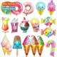 aluminum film balloon Large cream popcorn ice children donut