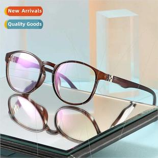 2019 round hundred new glasses flat frame fashion 9020