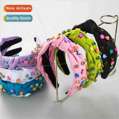 New Valentine Day hair bands female candy-colored heart-shap