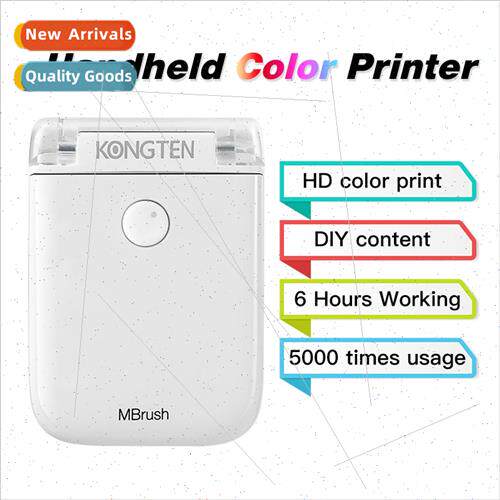 Mbrush Printer Color Mini Handheld Kongten Printer Mbrush Mo