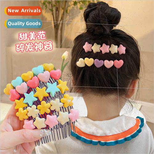 Children star hair card headdress cute baby back head broken