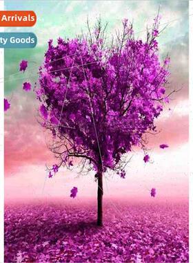 New hand-applied full diamond living room small plant series