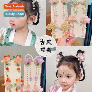children tass Girls headdress 2023 new costume hanfu ancient