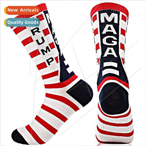American Kawapo Maple Leaf Socks Striped Cotton Socks MAGA S
