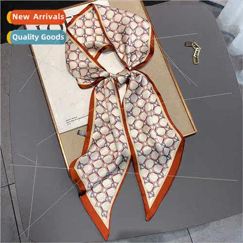 2021 new geometric pattern decorative imation silk fashion s