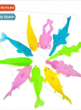 Decompression catapult crocodile fun toys finger darts ocean