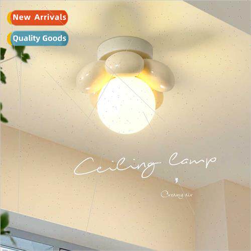 Cream wind flower aisle ceiling light Scandinavian modern si