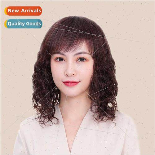 All real hair female fashion mom  small volume in long hair