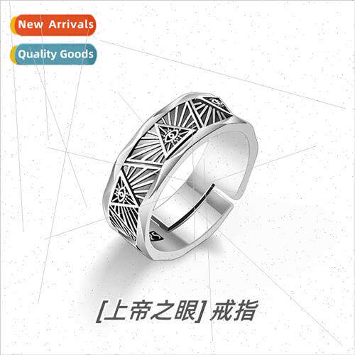 God eye ring men nd niche retro index finger middle finger s