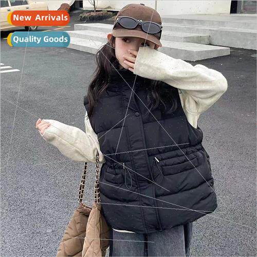 Girls vest winter outside wear 2023 new children down cotton