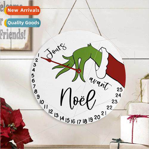 Christmas Grinch Countdown Wooden Door Decorations Front Doo