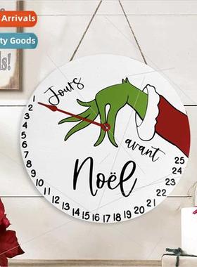 Christmas Grinch Countdown Wooden Door Decorations Front Doo
