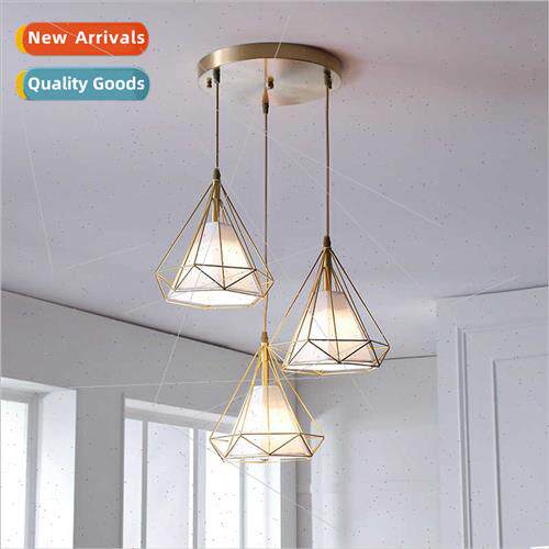 All copper American dining room chandelier modern simple bed