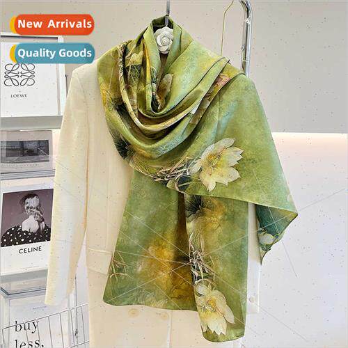 2023 Women Fragrant Cloud Yarn Vintage Extra Long Scarf Eleg
