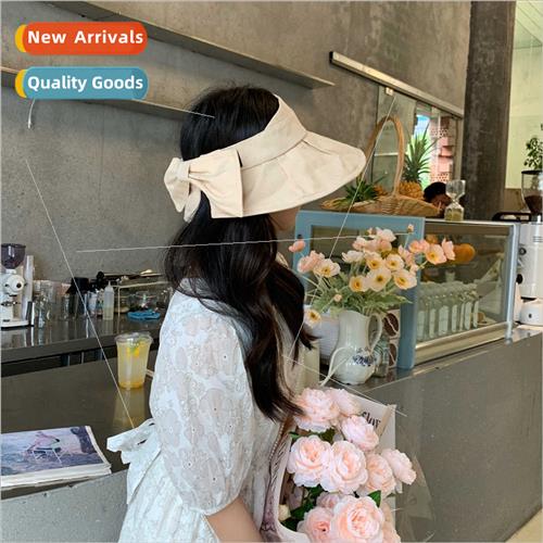 Korean  cotton linen summer sun-shading hollow top hat femal