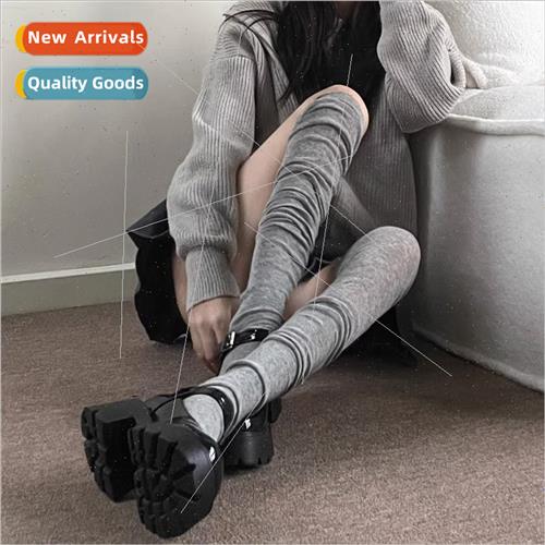 Pleated stacking stockings thin solid color pure desire swee
